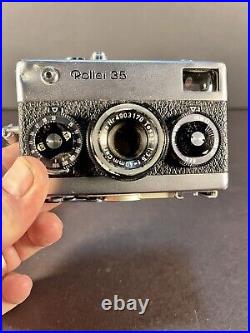 Vintage Rollei 35, 35mm Camera Tessar 40mm f/3.5 lens Not Film Tested