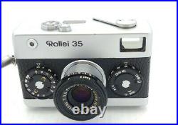 Vintage Rollei 35 Silver Film Camera with Tessar 40mm F/3.5 Lens Made in Germany