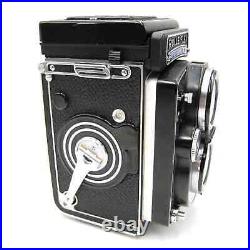 Vintage Rollei Rolleiflex 3.5F Camera WithZeiss Planar 75mm Lens