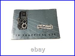 Vintage Rolleicord Camera DBP DBGM Frankel Heidecke Germany Xenar 75mm Len As Is