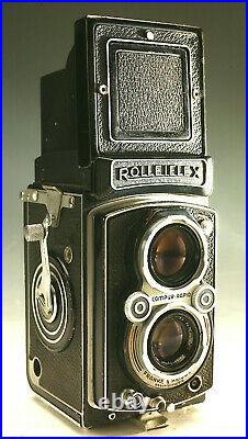 Vintage Rolleiflex Camera Tlr Rollei 120 Film Twin Lens Reflex Germany Beauty