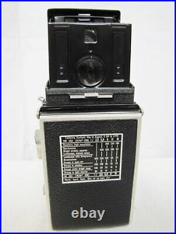 Vintage Rolleiflex DBP DBGM TLR Camera with Zeiss Tessar Heidosmat Lenses 75mm