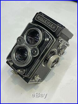 Vintage Rolleiflex Franke Heidecke Synchro-Compur TLR Camera 3.5 Zeiss Lens EXC