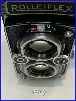 Vintage Rolleiflex Franke Heidecke Synchro-Compur TLR Camera 3.5 Zeiss Lens EXC