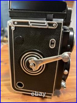 Vintage Rolleiflex TLR Camera Zeiss Tessar 75mm f/3.5 with Case Rollei Filters Kit