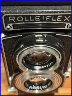 Vintage Rolleiflex TLR Camera Zeiss Tessar 75mm f/3.5 with Case Rollei Filters Kit Vintage Rolleiflex TLR Camera Zeiss Tessar 75mm f/3.5 with Case Rollei Filters Kit