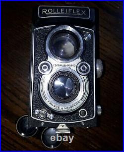 Vintage Rolleiflex Twin Lens Reflex /tlr Camera & Case