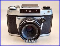 Vintage SLR camera 35 mm EXA-1a Domiplan f2.8/50 with lens Germany