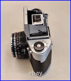 Vintage SLR camera 35 mm EXA-1a Domiplan f2.8/50 with lens Germany