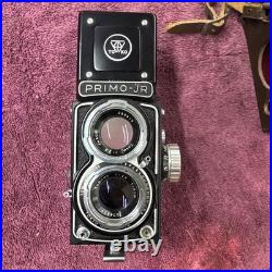 Vintage Sawyer's Mark IV 4x4 TLR Camera Primo Jr w Topcor 6cm F2.8 Twin Lenses