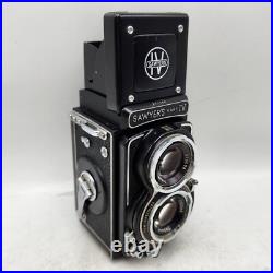 Vintage Sawyers Mark IV 4x4 TLR Camera (Primo Jr) with 6cm F2.8 Topcor/Toko Lens