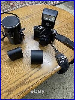 Vintage Sears KSX SUPER 35mm SLR Camera With SUTO SEARS MC 50MM 11.7 LENS Japan