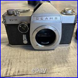 Vintage Sears SL11 Film Camera WithSears 35mm Lens & Case! Works Great