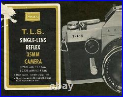 Vintage Sears Single-Lens Reflex 35mm Camera withAccessories and Manuel