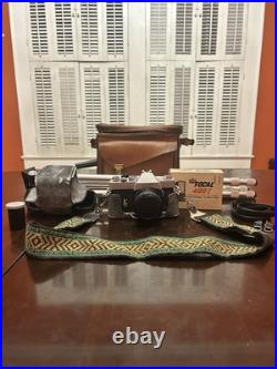 Vintage Sears TLS 1000 MX 35mm SLR Film Camera with 55mm Lens, Case, Flash, Tripod Vintage Sears TLS 1000 MX 35mm SLR Film Camera with 55mm Lens, Case, Flash, Tripod