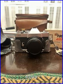 Vintage Sears TLS 1000 MX 35mm SLR Film Camera with 55mm Lens, Case, Flash, Tripod Vintage Sears TLS 1000 MX 35mm SLR Film Camera with 55mm Lens, Case, Flash, Tripod