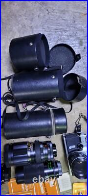 Vintage Sears TLS 35mm camera + 4 lenses