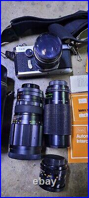 Vintage Sears TLS 35mm camera + 4 lenses