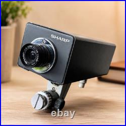 Vintage Sharp CCTV Security Camera with Lens Japanese Industrial Surveillance Vintage Sharp CCTV Security Camera with Lens Japanese Industrial Surveillance
