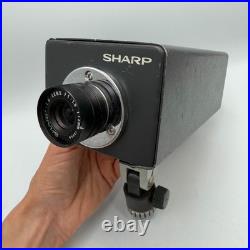 Vintage Sharp CCTV Security Camera with Lens Japanese Industrial Surveillance