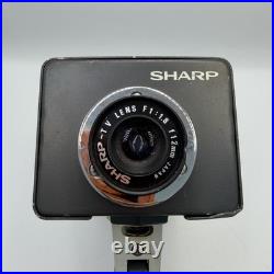Vintage Sharp CCTV Security Camera with Lens Japanese Industrial Surveillance