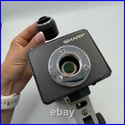 Vintage Sharp CCTV Security Camera with Lens Japanese Industrial Surveillance