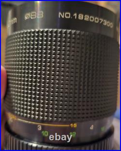 Vintage Soligor C/D Mirror Lens Tel F8.5 / 650mm #182007300 Konica Mount Camera