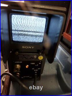 Vintage Sony AVC-3210 Broadcast Camera & Viewfinder Bundle In Case No Lens