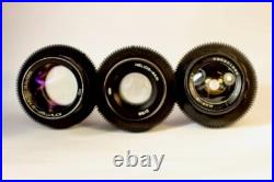 Vintage Soviet Cine Lens Set Helios-44 + Mir-1B + Jupiter-37? / Canon EF