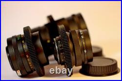 Vintage Soviet Cine Lens Set Helios-44 + Mir-1B + Jupiter-37? / Canon EF Vintage Soviet Cine Lens Set Helios-44 + Mir-1B + Jupiter-37? / Canon EF