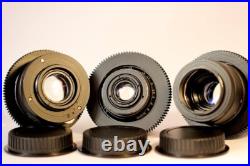 Vintage Soviet Cine Lens Set Helios-44 + Mir-1B + Jupiter-37? / Canon EF Vintage Soviet Cine Lens Set Helios-44 + Mir-1B + Jupiter-37? / Canon EF
