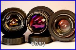 Vintage Soviet Cine Lens Set Helios-44 + Mir-1B + Jupiter-37? / Canon EF