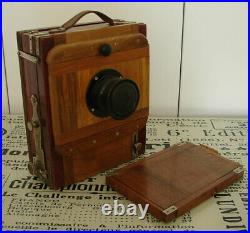 Vintage Soviet FK 13x18cm wooden large format camera with I-51 4.5/210mm lens EXC