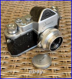 Vintage Soviet SLR Camera ZENIT First Model 1954 Industar-22 3.5/50 Lens