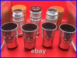 Vintage Steinheil Muchen Lot x7 Lens Argus 100mm F3.5 & Culminar 14.5 Travenar