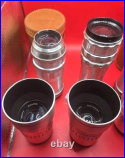 Vintage Steinheil Muchen Lot x7 Lens Argus 100mm F3.5 & Culminar 14.5 Travenar