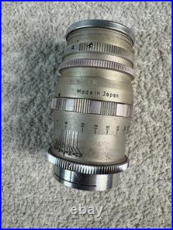 Vintage Sun Optical Sola 9cm F1.4 Camera Lens Japan Manual Focus with Case Rare