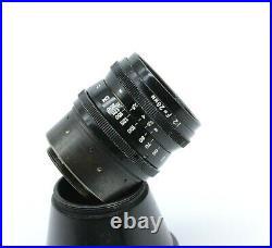 Vintage Technical OKC OKS Lens F28 12 Soviet camera RFK-1 16mm film Belomo H105