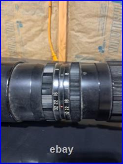 Vintage Tele-Lentar Camera Lens 18 f=600mm Lens No H36772 UNTESTED