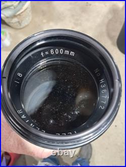 Vintage Tele-Lentar Camera Lens 18 f=600mm Lens No H36772 UNTESTED