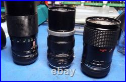 Vintage Telephoto Lenses Lot of Five for Micro Four Thirds Photography Vintage Telephoto Lenses Lot of Five for Micro Four Thirds Photography