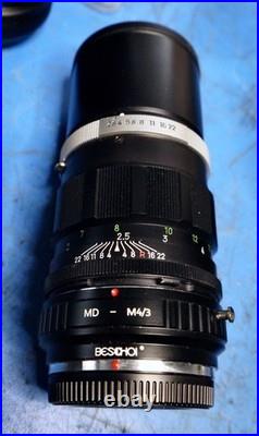 Vintage Telephoto Lenses Lot of Five for Micro Four Thirds Photography