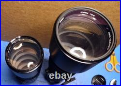 Vintage Telephoto Lenses Lot of Five for Micro Four Thirds Photography