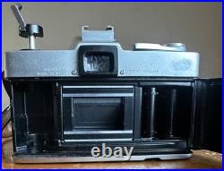 Vintage Topcon Uni 35mm SLR Film Camera withUV Topcor 12 f=53mm Lens & Case Japan