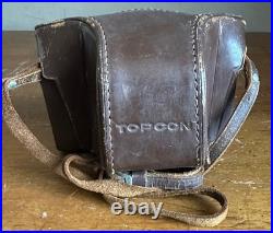 Vintage Topcon Uni 35mm SLR Film Camera withUV Topcor 12 f=53mm Lens & Case Japan