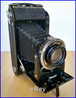 Vintage VOIGTLANDER BESSA Folding Camera Braunschweig 10.5cm f3.5 Lens MINT