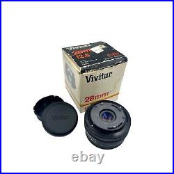 Vintage Vivitar 28mm 2.8 Wide Angle Camera Lens