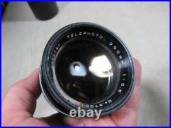 Vintage Vivitar Telephoto Camera Lens 300mm f5.5 2X-1 Converters Cases Covers