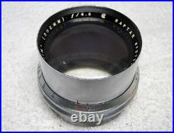 Vintage WOLLENSAK Raptar 11 7/8 302mm f/4.5 Camera LENS. NICE Heavy Glass