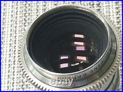 Vintage Wallensak 2 inch (50mm) f/1.9 Cine Rapar C-Mount Lens for Bolex